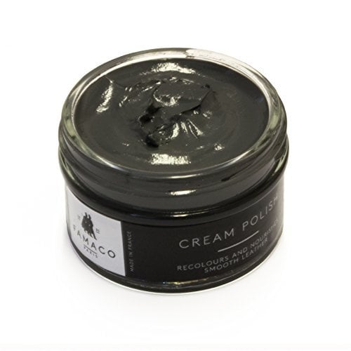 Famaco - Cirage Chaussure - Crème de Beauté - GRIS FONCE - Pommadier 50 ml - Ravive les couleurs - Imperméabilise - Brillance longue durée