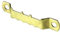 Sawtooth Hanger - Pack of 10 - Brass Finish with Screws by wfc