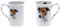 (BB35) Set of 2 Bone China BEAKERS/Mugs Brown Jack Russell Dog Presentation Gift Boxed- Lovely Gift, Kirsty Jayne China, Hand Decorated
