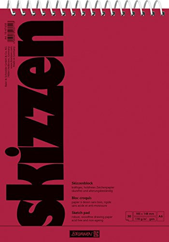 Skizzenblock/Zeichenpapier BRUNNEN A2-110 g/m2-30 Blatt (42,0 x 59,4 mm)