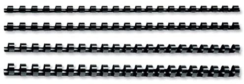 5 Etoiles 915722 Boite de 100 Baguettes Plastiques à relier 6 mm Noir