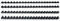 5 Etoiles 915722 Boite de 100 Baguettes Plastiques à relier 6 mm Noir