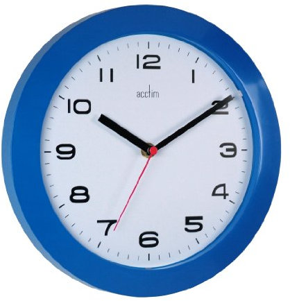 Acctim 92/308 Aylesbury Wall Clock, Blue