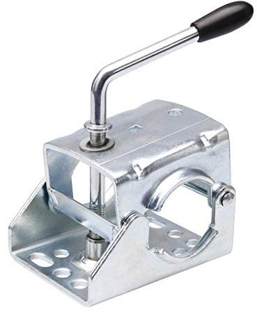 Klemmschelle Klemme für Anhänger Stützrad o. Stützen mit Rohr Ø 55-60mm Halter