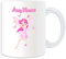 Personalisiertes Geschenk – Fliegende Fee in pink Becher (Märchen Design Thema, weiß) – alle Nachricht/Name auf Ihre einzigartige – Schmetterlinge