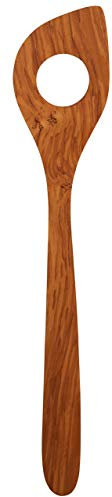 Scanwood - Cuchara para risotto, utensilio de madera de olivo, 30 cm.