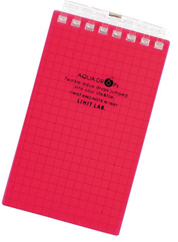 Lihit Lab Aqua Drops Twist Ring Memo Notepad - 2.8 X 4.7 - 5 mm Graph - 40 ...