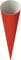 Baier & Schneider Heyda 204870067 Schultüten-Rohlinge (Höhe 70 cm, Durchmesser 19 cm, Karton, 380g/m²) rot