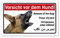 Vorsicht Hund Schild 5-sprachig 25x15cm Schäferhund