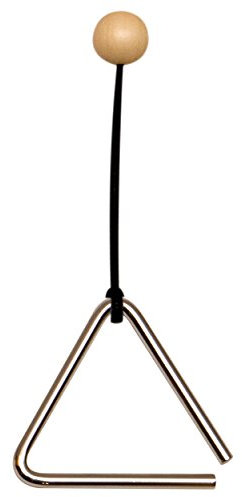 Goldon Triangel mit Klangstab/Schlägel, Instrument Musikinstrument Musik, 10 cm