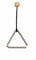 Goldon Triangel mit Klangstab/Schlägel, Instrument Musikinstrument Musik, 10 cm