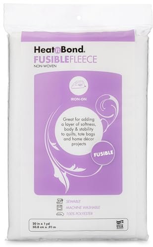 Heat'n Bond Low Loft Iron-On Fusible Fleece-White 20X36