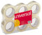 Box Sealing Tape, 2 x 55 yards, 3 Core, Clear, 6/Pack, Sold as 1 Package