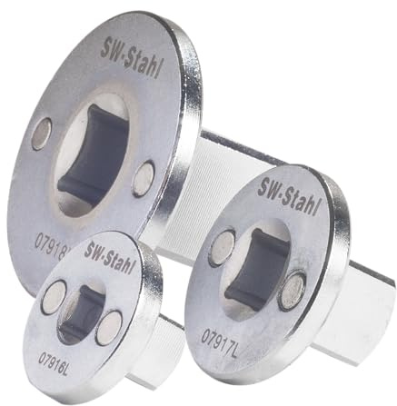 SW-Stahl 07915L Adapter-Set 3-tlg. - Übergangsstücke 1/4 bis 3/4 Zoll | Hochwertiger Adaptersatz für Steckschlüssel-Zubehör, robustes Reduzierstück Set für verschiedene Antriebsgrößen
