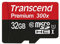 Transcend 32GB Premium MicroSDHC Class 10 UHS-I Memory Card - Black