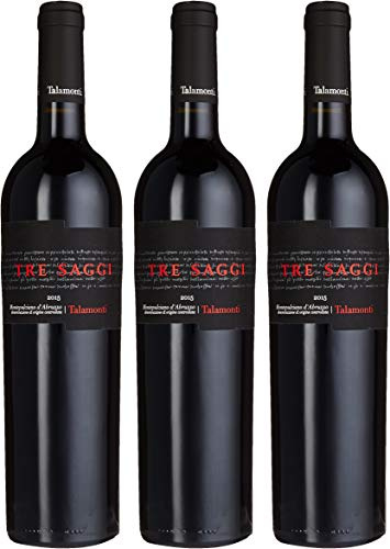 Talamonti Tre Saggi, Montepulciano d'Abruzzo DOC 2013/2015, 3er Pack (3 x 0.75 l)