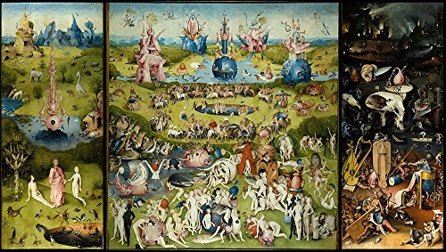 Spiffing Prints Hieronymus Bosch - The Garden of Earthly Delights - Extra Large - Semi Gloss Print