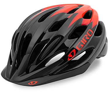 Giro Raze Fahrradhelme Black/Vermillion 17 Einheitsgröße