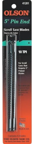 Olson Saw SC41201 Pin End Scroll Saw Blade