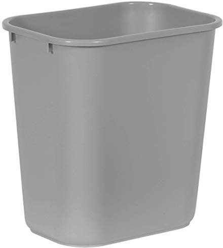 Rubbermaid Commercial Products FG295600GRAY Kunststoff Papierkorb neben Schreibtisch, Grau