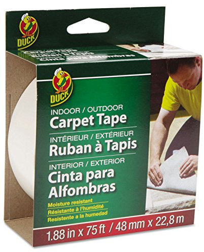 Duck Brand 442062 Indoor/Outdoor Carpet Tape, 1.88-Inch x 75 Feet, Single Roll