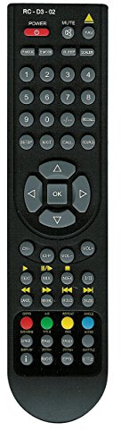 e-Remotes RC-D3-02 - Telecomando originale per TV e DVD Technika, Salora, Akai, Denver