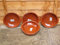 Juego de 4 platos españoles de terracota para tapas / Cazuelas - 20 cm de diámetro