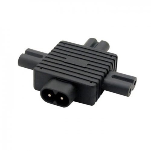 IEC 320 Figura 8 C8 macho a 3X hembra C7 divisor adaptador de alimentación para fuente de alimentación 1 en 3 salidas CableCC
