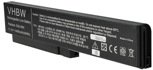 vhbw Akku kompatibel mit LG Xnote R410, R510, R560, R580 Notebook (4400mAh, 11,1V, Li-Ion)