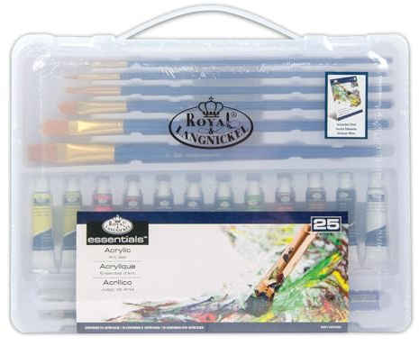 Royal & Langnickel Essentials Clear View Large Case Acrylic Art Set