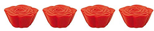 zak!designs 0078-520 Rosen Topfuntersetzer 4-teiliges Set rot