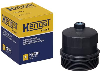 HENGST - Ölfilter H203H - Ölfilterdeckel für KFZ | Mit Außensechskant ohne Dichtring – Sorgt für Abdichtung und Schutz des Kraftstoffsystems