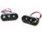 LED Seitenblinker, Klarglas / schwarz, oval, für VW Polo, Typ 6N, 6N2, 9N Baujahr 10/1994 - 2005