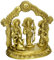 Gangesindia Widder Darbar Murti Rama Sita Lakshman Hanuman Statue 1835 (18,4 cm H x 19,1 cm B x 7,6 cm T) Gold
