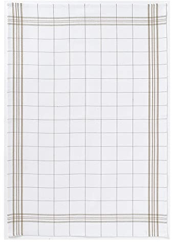 Winkler - Torchon carreaux classique – 50x70cm - Serviette à vaisselle, chiffon de nettoyage, lingette de séchage – Tissu en coton et lin, absorbant – Design intemporel