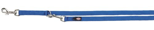 TRIXIE Hundeleine Premium L–XL, 2,00 m 25 mm in royalblau - verstellbare Leine mit belastbaren Gurtband - für große bis sehr große Hunde - 200902