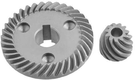 sourcing map Steckplatz Loch Ring Gear Spiral Bevel Ritzel Set für Winkelschleifer 9553
