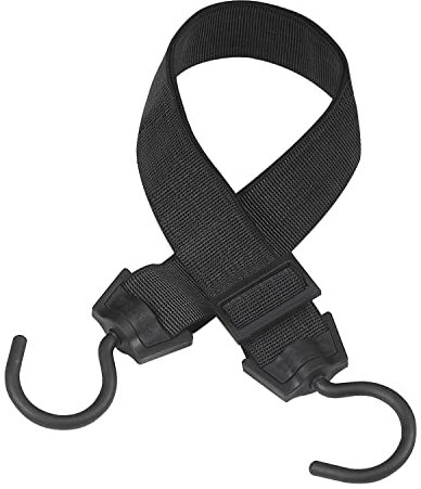 Master Lock Cinghia Elastica con Ganci Cavo Gancio Rotante 180° Adatto per Giardinaggio, Trasporto, Trasloco, Campeggio, Nero, 120 cm