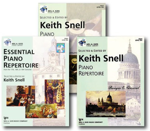 Neil A. Kjos Piano Library Piano Repertoire Level Three - Three Book Set - Includes Romantic & 20th Century, Baroque & Classical, and Essentials Repertoire Books