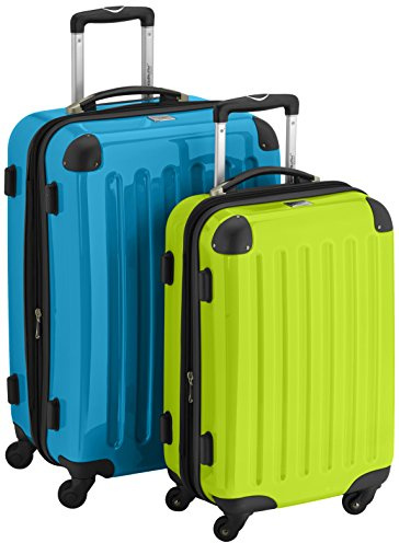 HAUPTSTADTKOFFER 59237599 Koffer-Set, 116 Liters, CyanBlau/apfelgrün