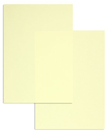 Farbiges Briefpapier, DIN A4, Blanke Briefhüllen (100, creme)