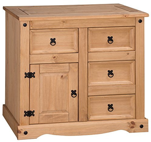 Corona 1 Door, 4 Drawer Sideboard in Mexican Style
