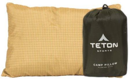 TETON - Cuscino da campeggio sportivo, ideale per viaggi, campeggio e escursioni, lavabile, unisex adulto, 1018, Verde., 12 x 18 inches; 9.6 Ounces
