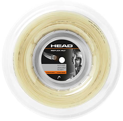 HEAD Unisex-Erwachsene Reflex MLT Rolle Tennis-Saite, Natural, 16