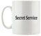 Pixxprint Secret Service CIA FBI USAFun Party Clubwear Tasse, ca. 300ml Fassungsvermögen, Keramik Weiß, Spülmaschinenfest