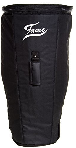 Fame Conga Bag S, 30x14 (76x36cm), Gepolsterte Percussion Tasche, Kunststoff, Wasserabweisend, Extra Starker Reißverschluss, Schwarz, Ideal für 14 Conga
