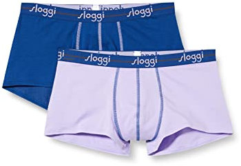 Sloggi Men's Start Hipster C2P box Briefs, LILAC - DARK COMBINATION, 4
