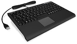 ICY BOX Keysonic ACK-540U+ US Mini SoftSkin Tastatur schwarz