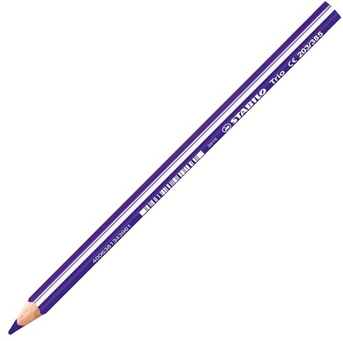 Dreikant-Buntstift - STABILO Trio dick - Einzelstift - blauviolett