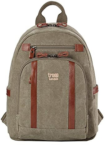 Troop London TRP0255 Kleiner Rucksack, kaki, 34x25x12cm